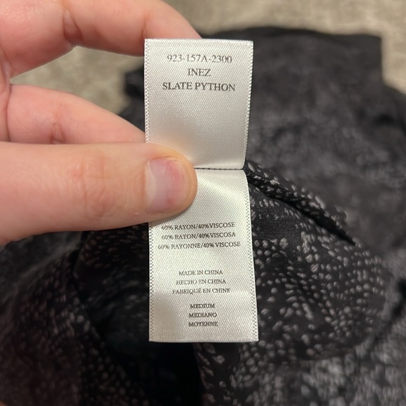 NWOT Rails Inez Crew Pullover Snake Print Dress Size Medium - Picture 10 of 12